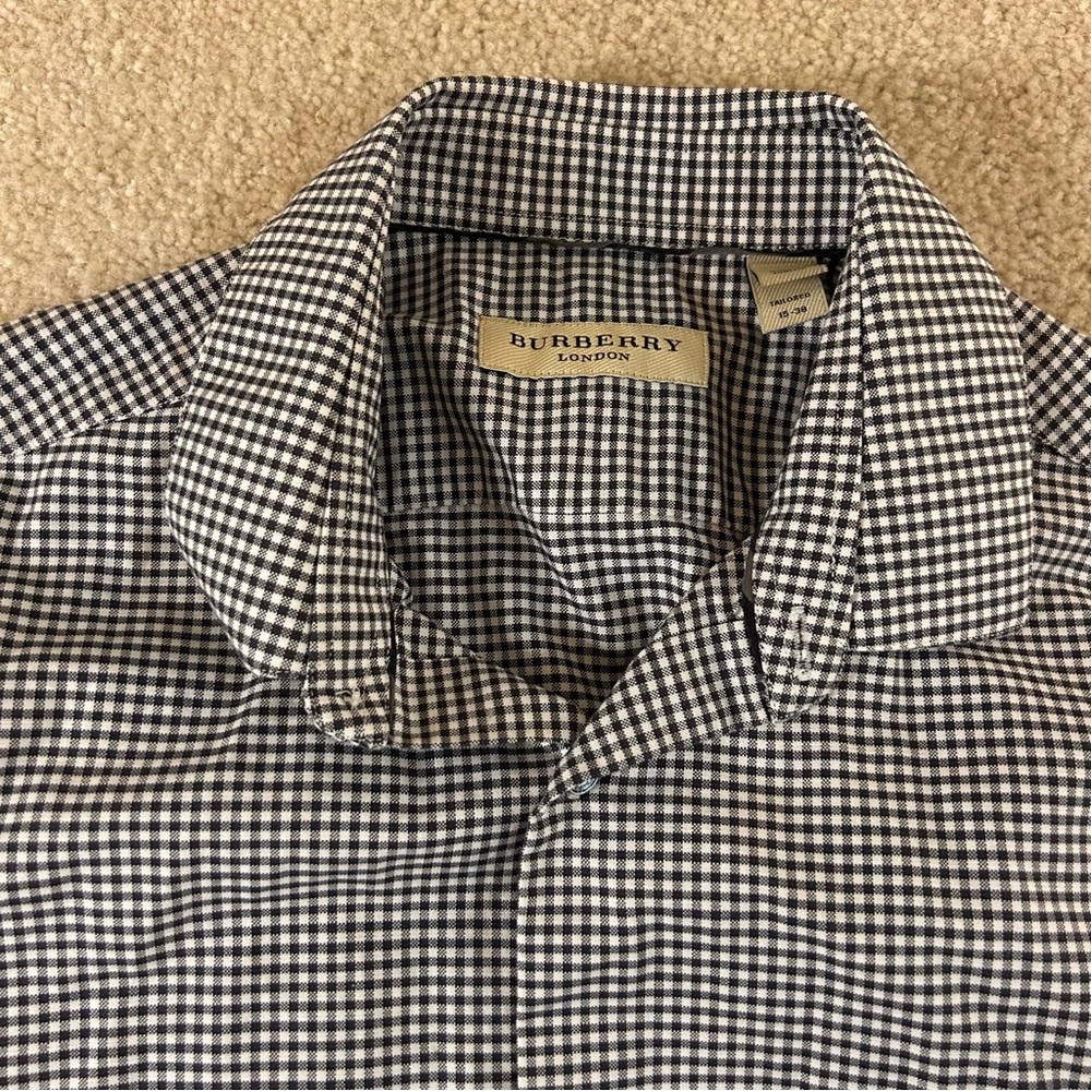 Burberry Checkered Button Down Shirt - image 2